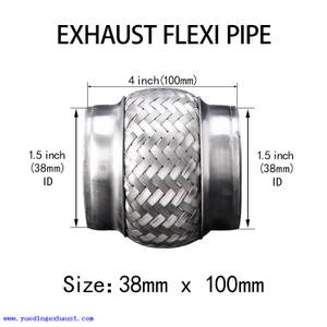 Solda de tubo flexível de 1,5 x 4 polegadas no escapamento Reparo de tubo flexível de junta flexível